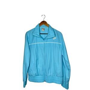 Vintage Nike Sportswear sz XL 16-18 blue lightweight‎ track jacket womens